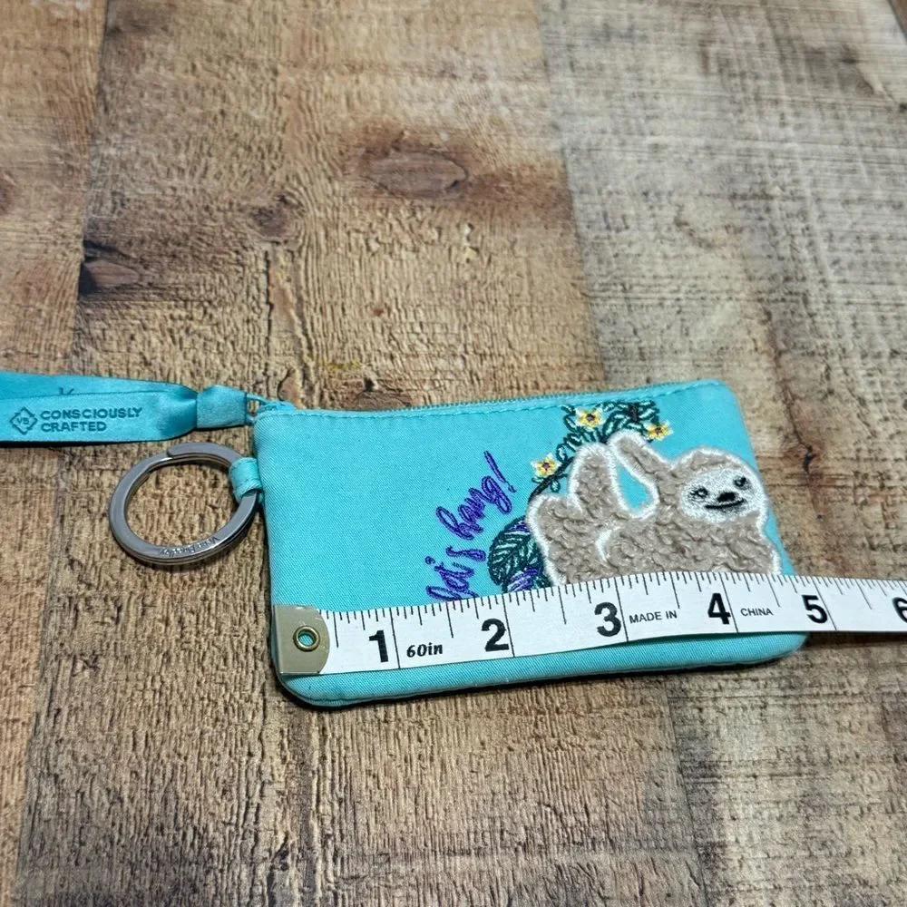 Vera Bradley Hanging Around (Sloths) Zip ID Case